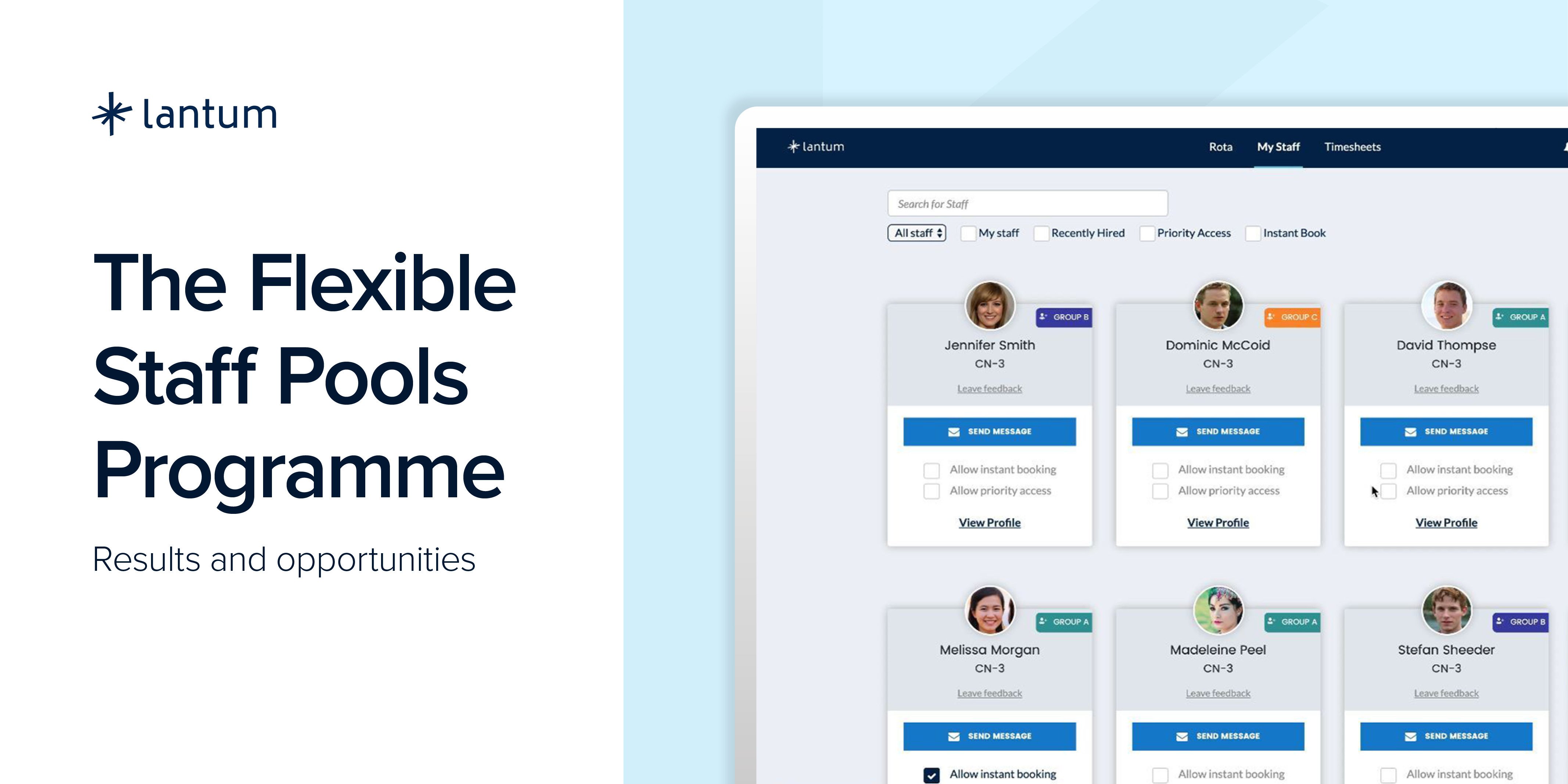 The Flexible Staff Pools Programme: Results and opportunities. 